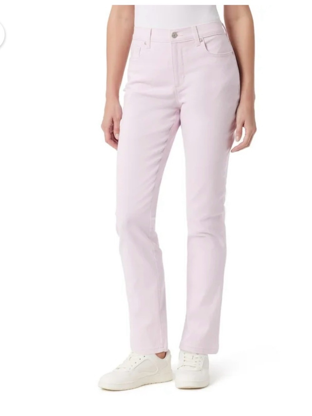 Gloria Vanderbilt Amanda Classic Straight Jeans Soft Peony color